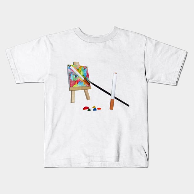 Self Portait Kids T-Shirt by GnarleyJean